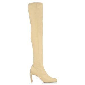 JONATHAN SIMKHAI  Everleigh Vegan Leather Thigh-High Boots size 39